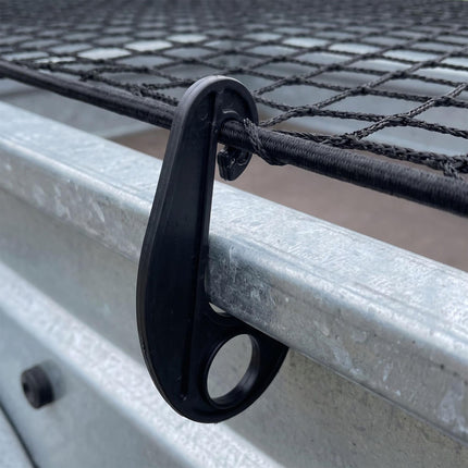 Black Trailer Net, 1.5 x 2.7 m, Durable PP Plastic
