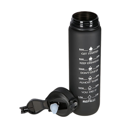 Black Tritan Water Bottle – Durable, BPA-Free, 750ml