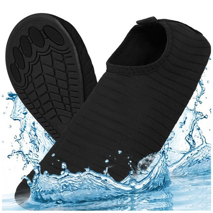 Black Water Shoes, Size 40, Non-Slip, Quick-Drying