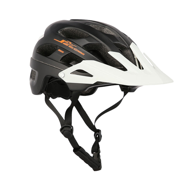 Black-White Size L Helmet, 55-61 cm