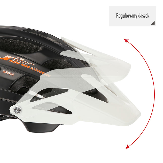 Black-White Size M (53-58 cm) Cycling Helmet