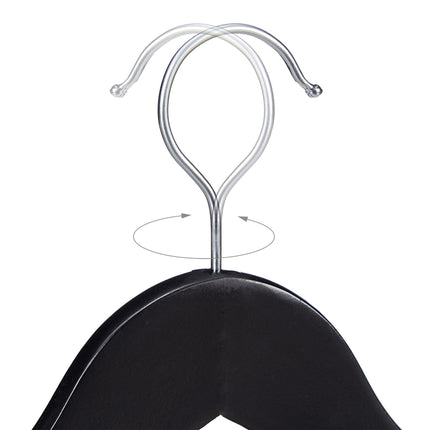 Black Wooden Kids' Coat Hangers