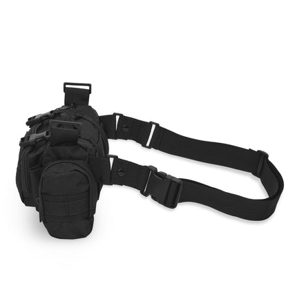 Black XL Hip Bag – Large Capacity, Durable Material