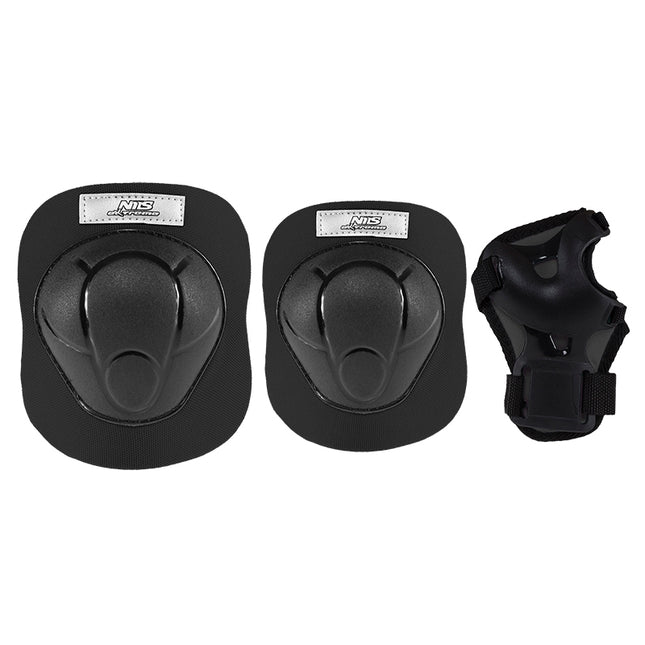 Black XS Protective Gear Set – Helmet, Pads, Guards