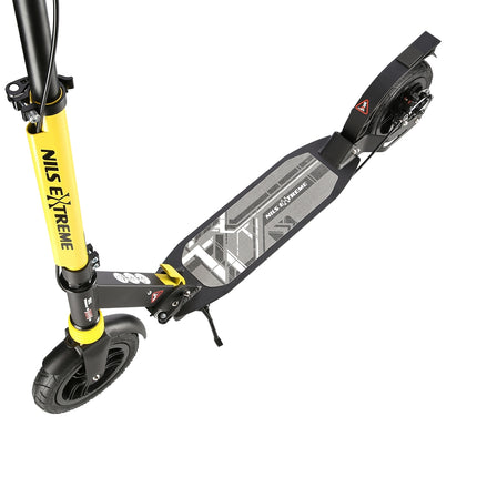 Black-Yellow Folding Scooter, Lightweight, Adjustable