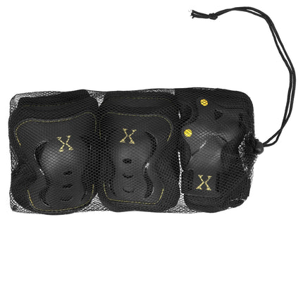 Black-Yellow H320 Size S Protective Gear Set
