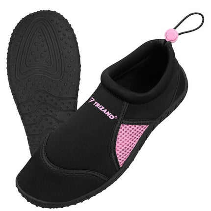 Black and Pink Water Shoes, Size 36, Non-Slip, 5mm Sole