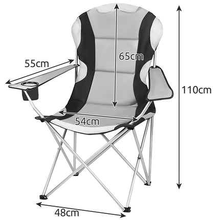 Black and gray fishing chair 23674