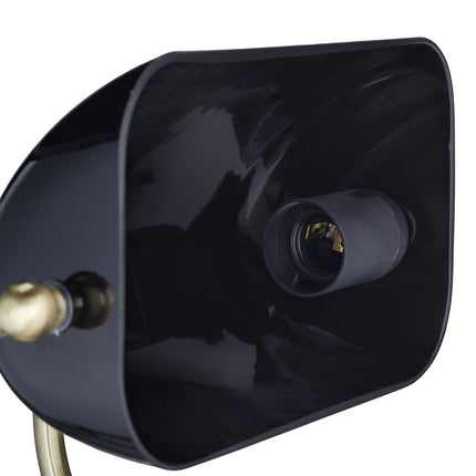Black banker lamp