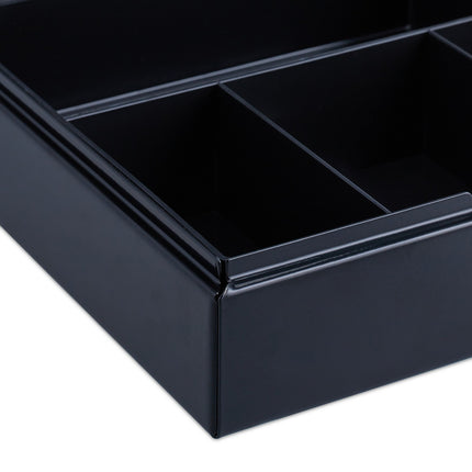 Black cash box with 2 keys