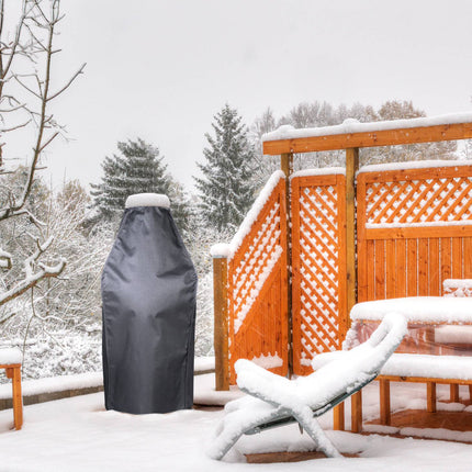 Black cover for terrace stove 90 cm