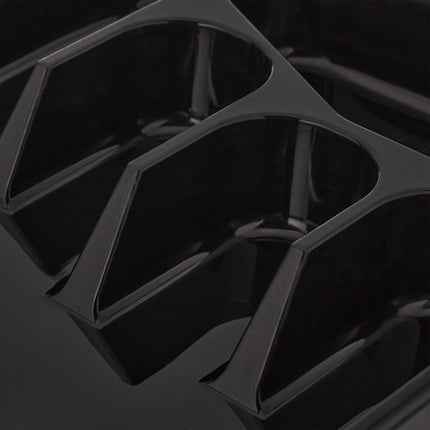 Black cutlery tray set of 2