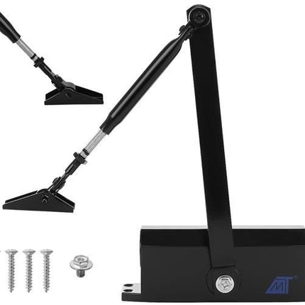 Black door closer 40-60 kg
