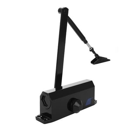 Black door closer 40-60 kg