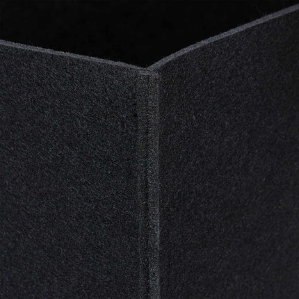 Black firewood bag in felt with motif