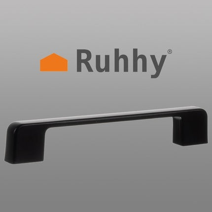 Black furniture handle - 10 pcs. Ruhhy 22280