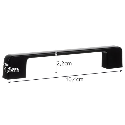 Black furniture handle - 10 pcs. Ruhhy 24190