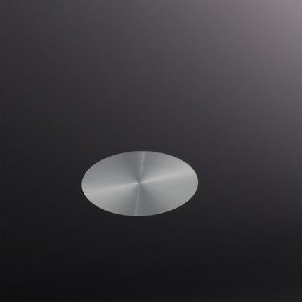 Black glass side table