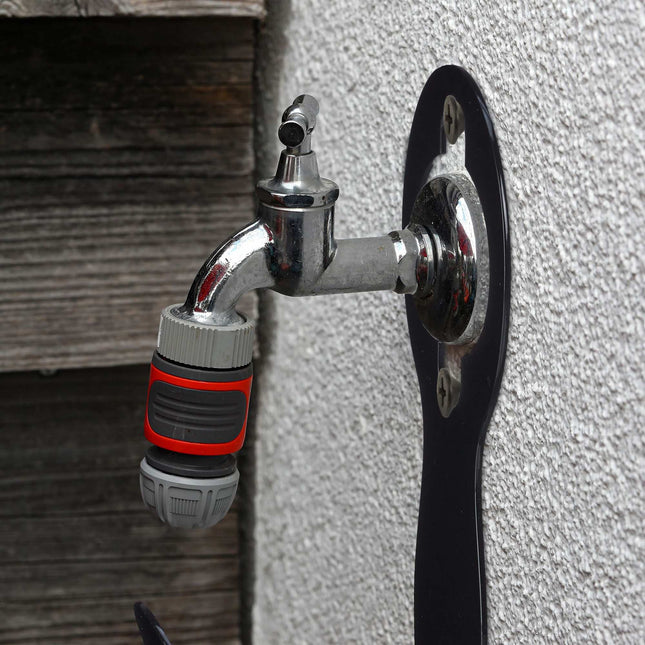 Black hose holder set of 2