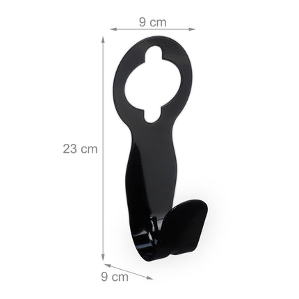 Black hose holder set of 2