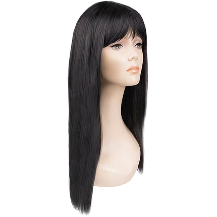 Black long wig for women P14833