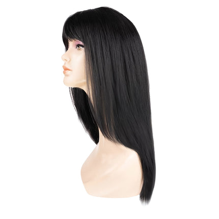 Black long wig for women P14833