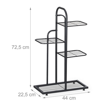 Black plant stand 4 shelves