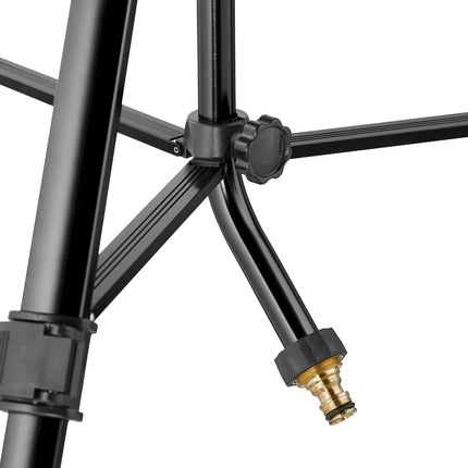 Black pulsation syringe with stand