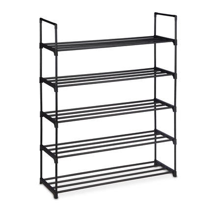 Black shoe shelf