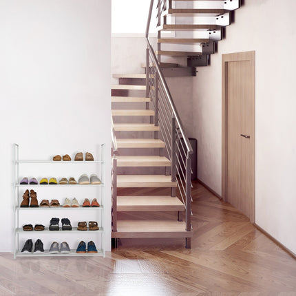 Black shoe shelf