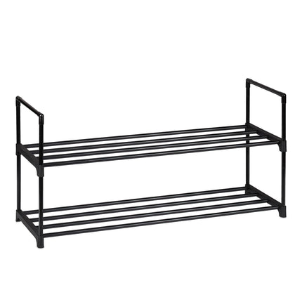 Black shoe shelf
