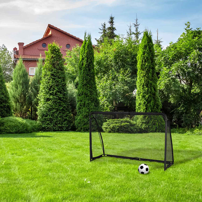 Zwart voetbaldoel 120 x 180 cm