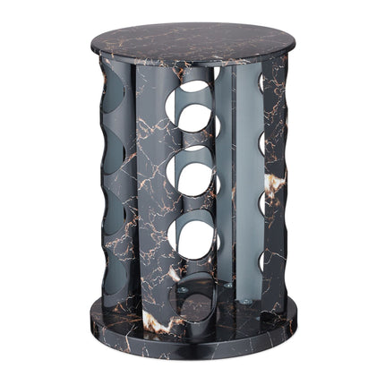 Black spice carousel in marble design