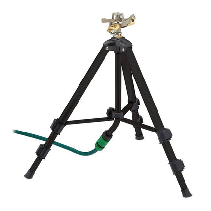 Black sprinkler with metal stand