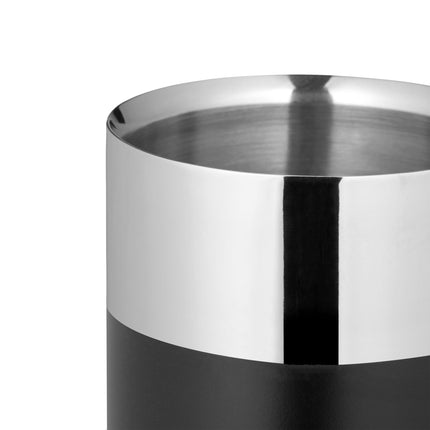 Black stainless steel wine cooler