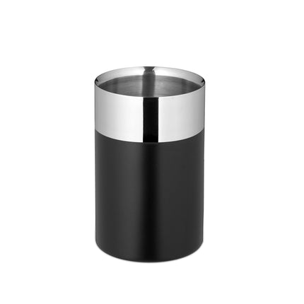Black stainless steel wine cooler