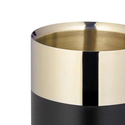 Black stainless steel wine cooler