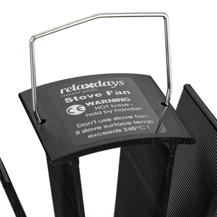 Black stove fan without electricity