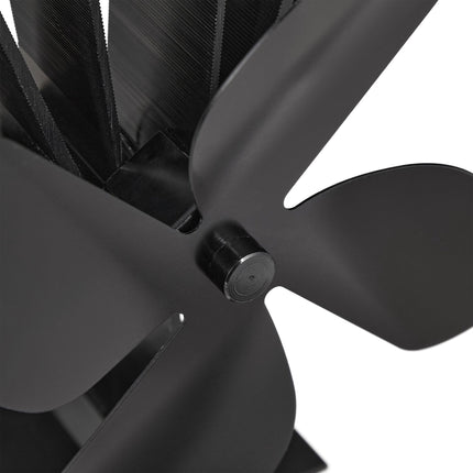 Black stove fan without electricity
