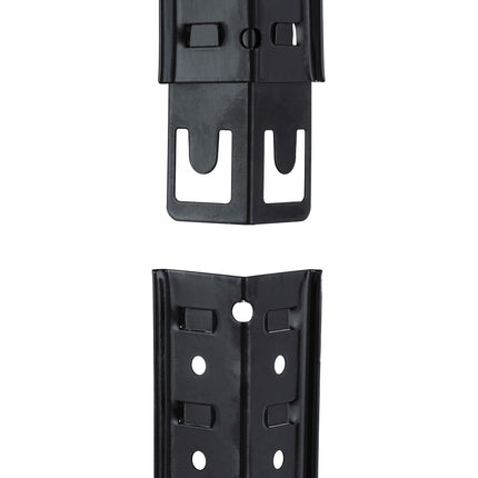 Black sturdy shelves with 5 levels