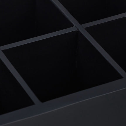 Black tea box with 8 compartments