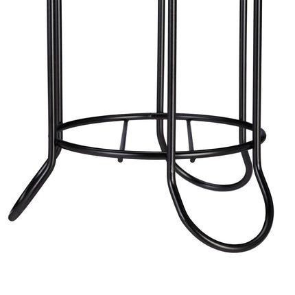 Black toilet paper holder standing