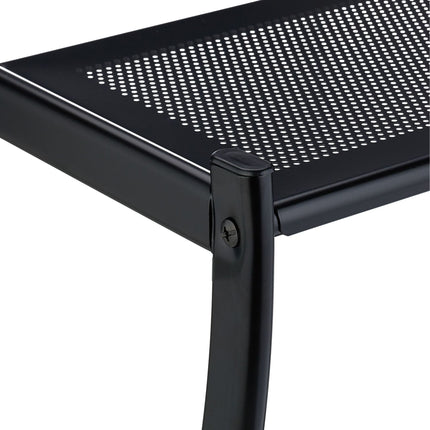 Black towel rail for the wall