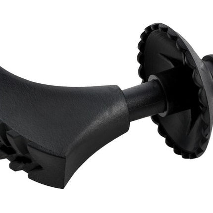 Black trekking poles + accessories - set of 2