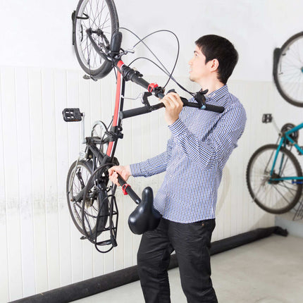 Black wall bracket for bicycles - 2 pcs