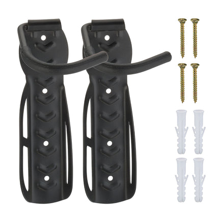 Black wall bracket for bicycles - 2 pcs