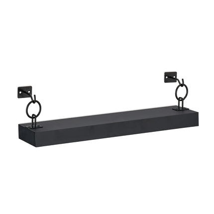 Black wall shelf in a set of 2