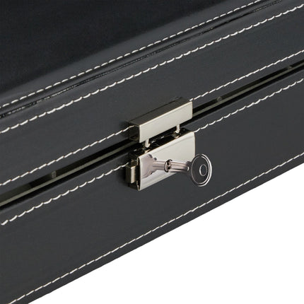 Black watch box for 8 watches