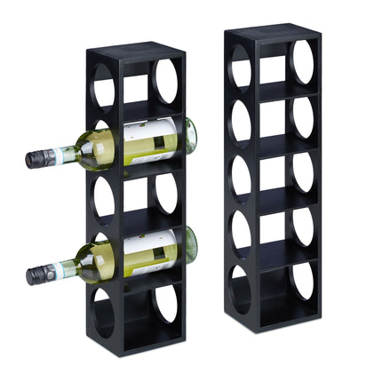 Black wine rack set of 2