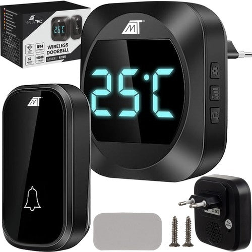 Black wireless bell Malatec 21911